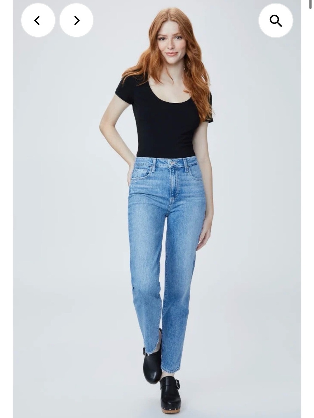 Paige Stella Straight Leg Jeans Carla High Rise